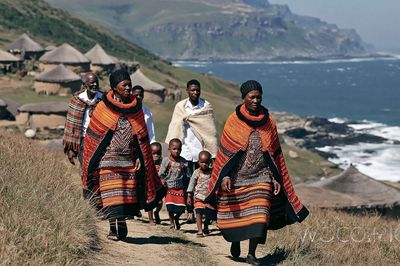 Zulu Village Coastline Photography Poster.