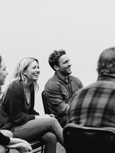 Laughing Group Portrait Poster.