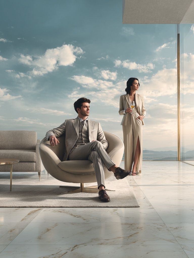 Luxury Penthouse Lifestyle Photography Poster. poster — photography art