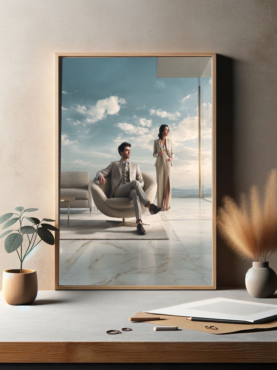Luxury Penthouse Lifestyle Photography Poster. — room view 2