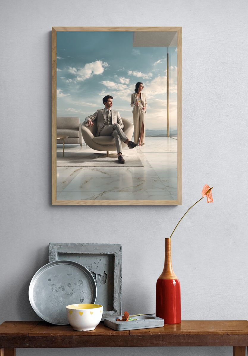 Luxury Penthouse Lifestyle Photography Poster. — room view 3