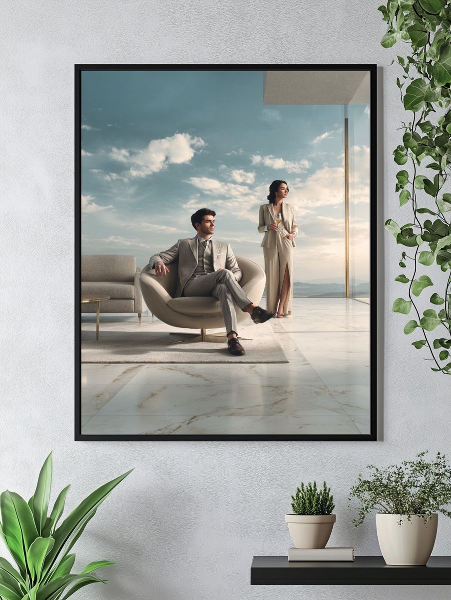 Luxury Penthouse Lifestyle Photography Poster. — room view 4