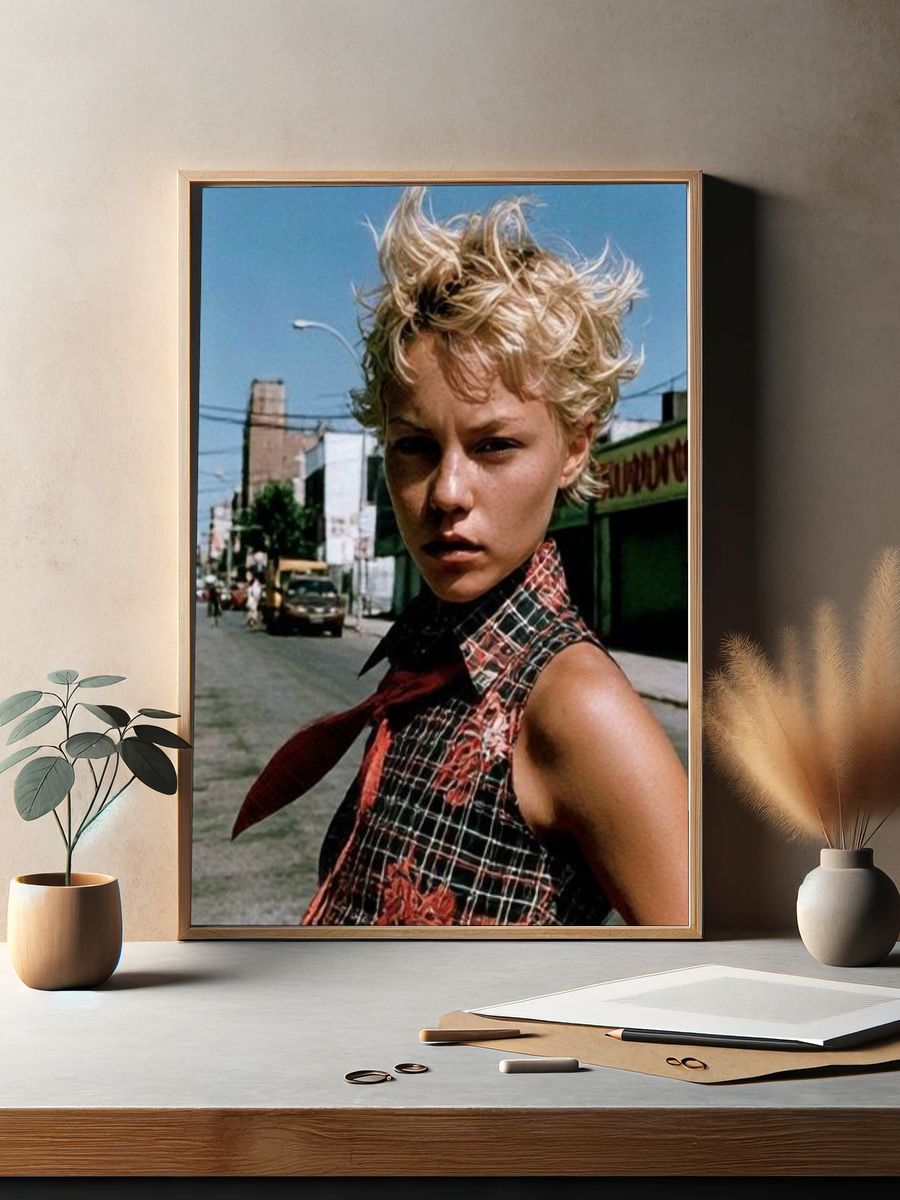 Blonde Street Portrait Photography Poster. — room view 2
