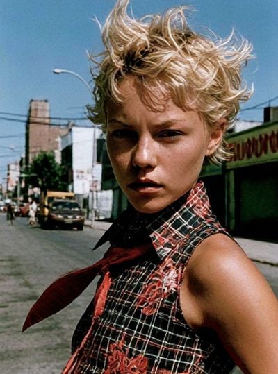 Blonde Street Portrait Photography Poster. poster