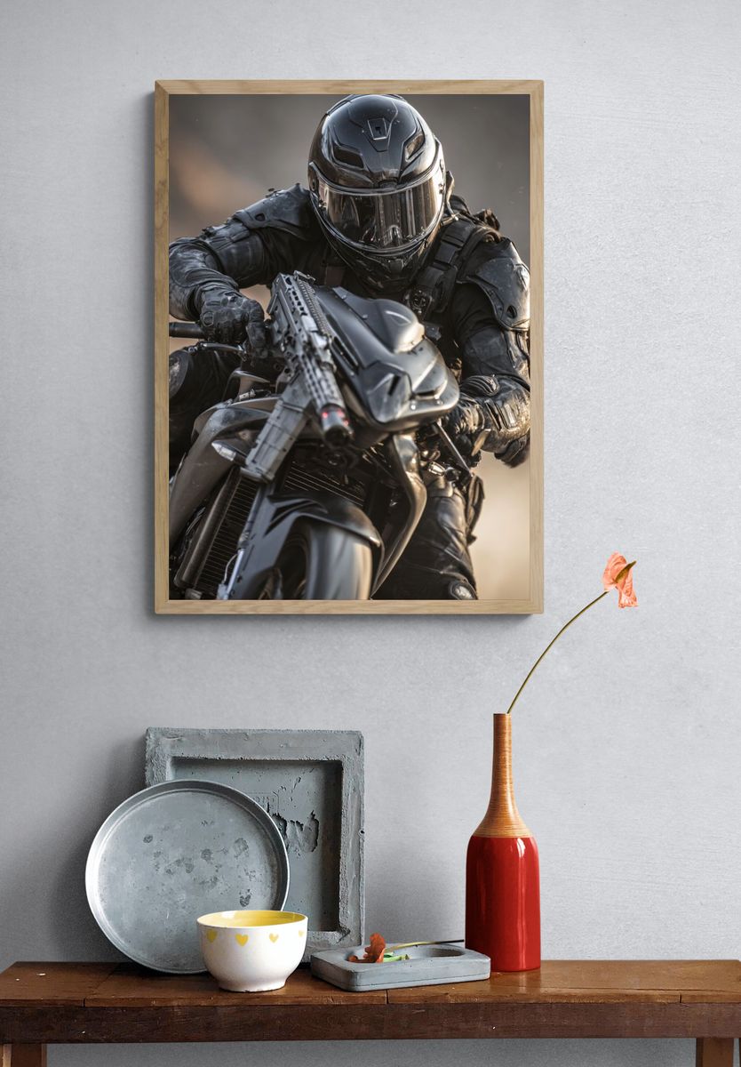 Armored Rider Action Poster. — room view 3