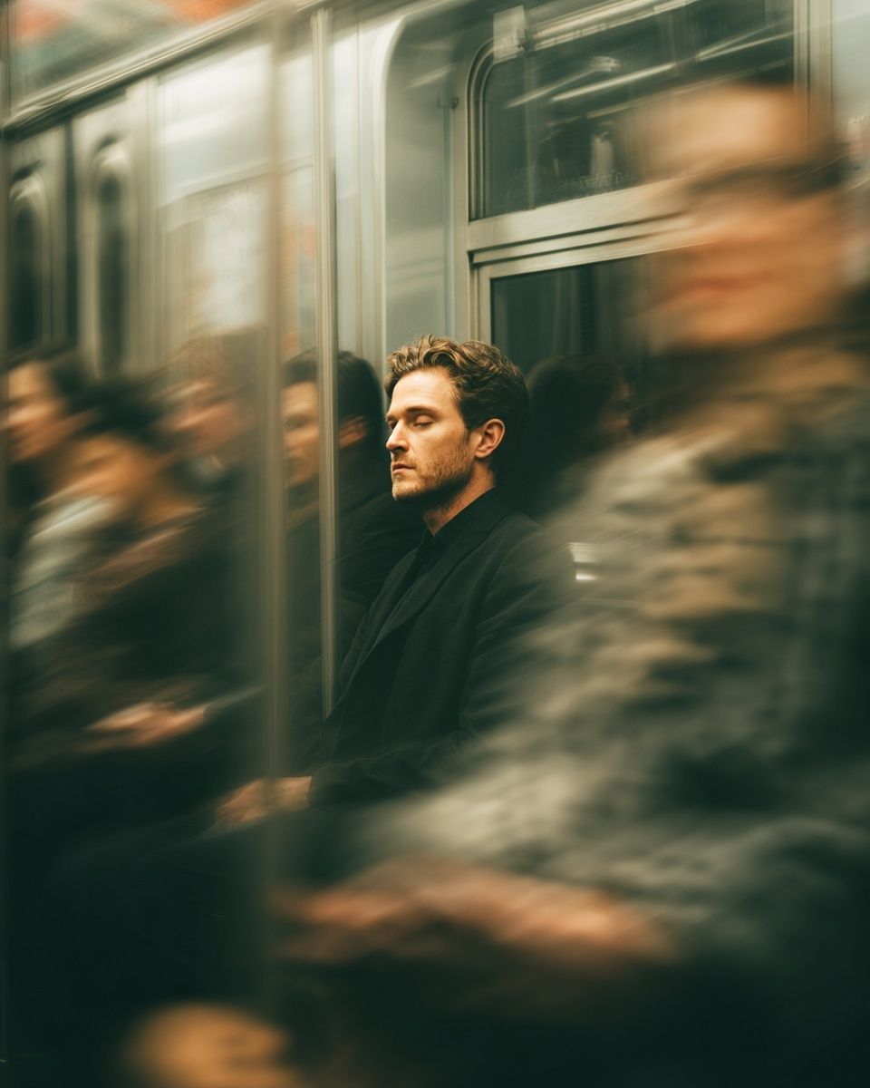 Subway Stillness Photography Poster. poster — photography art