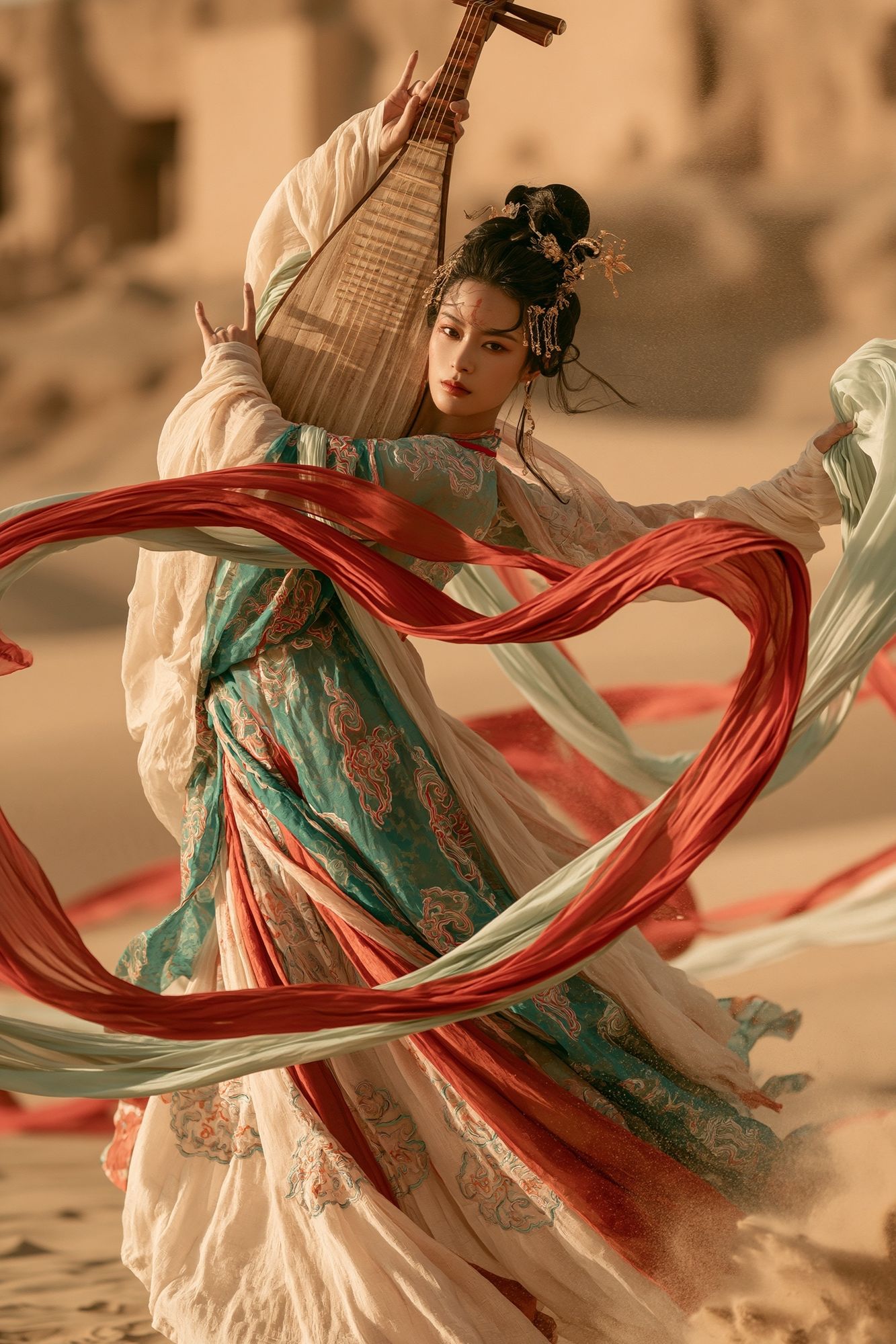 Cultural Dance Portrait Print. poster detail