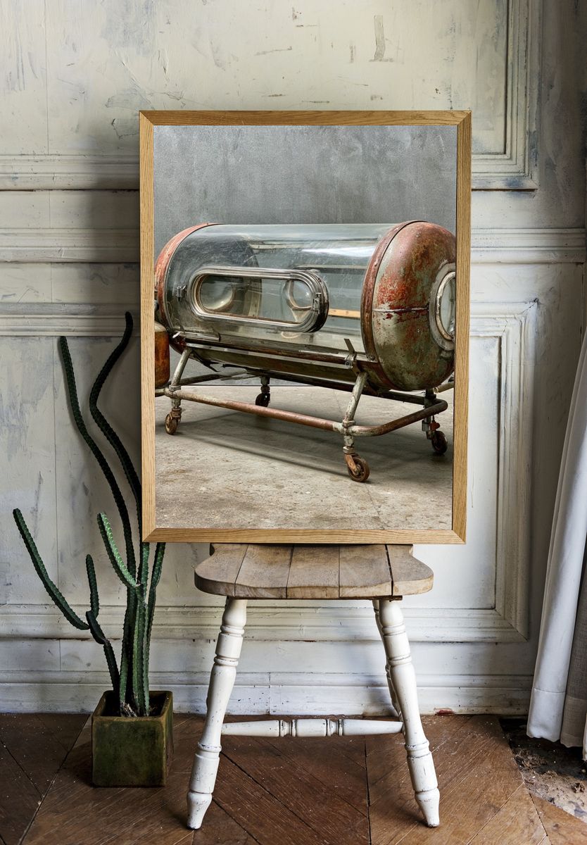 Industrial Capsule Chamber Photography Poster. room preview