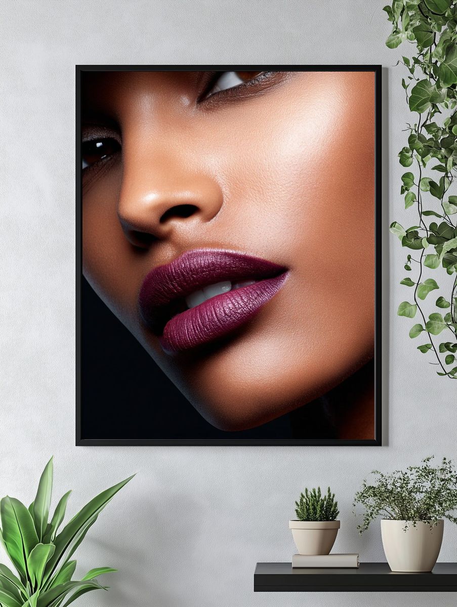 Luxe Beauty Close-Up Photography Poster. — room view 4