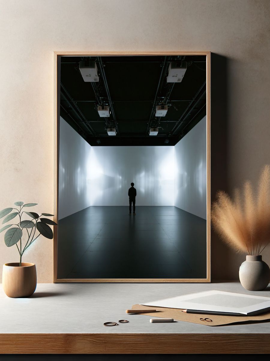 Minimalist Gallery Space Photography Poster. — room view 2