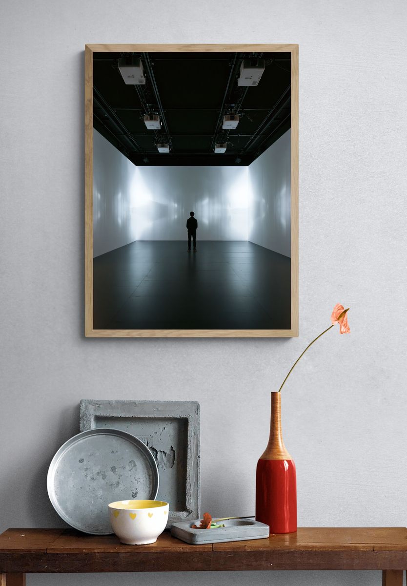 Minimalist Gallery Space Photography Poster. — room view 3