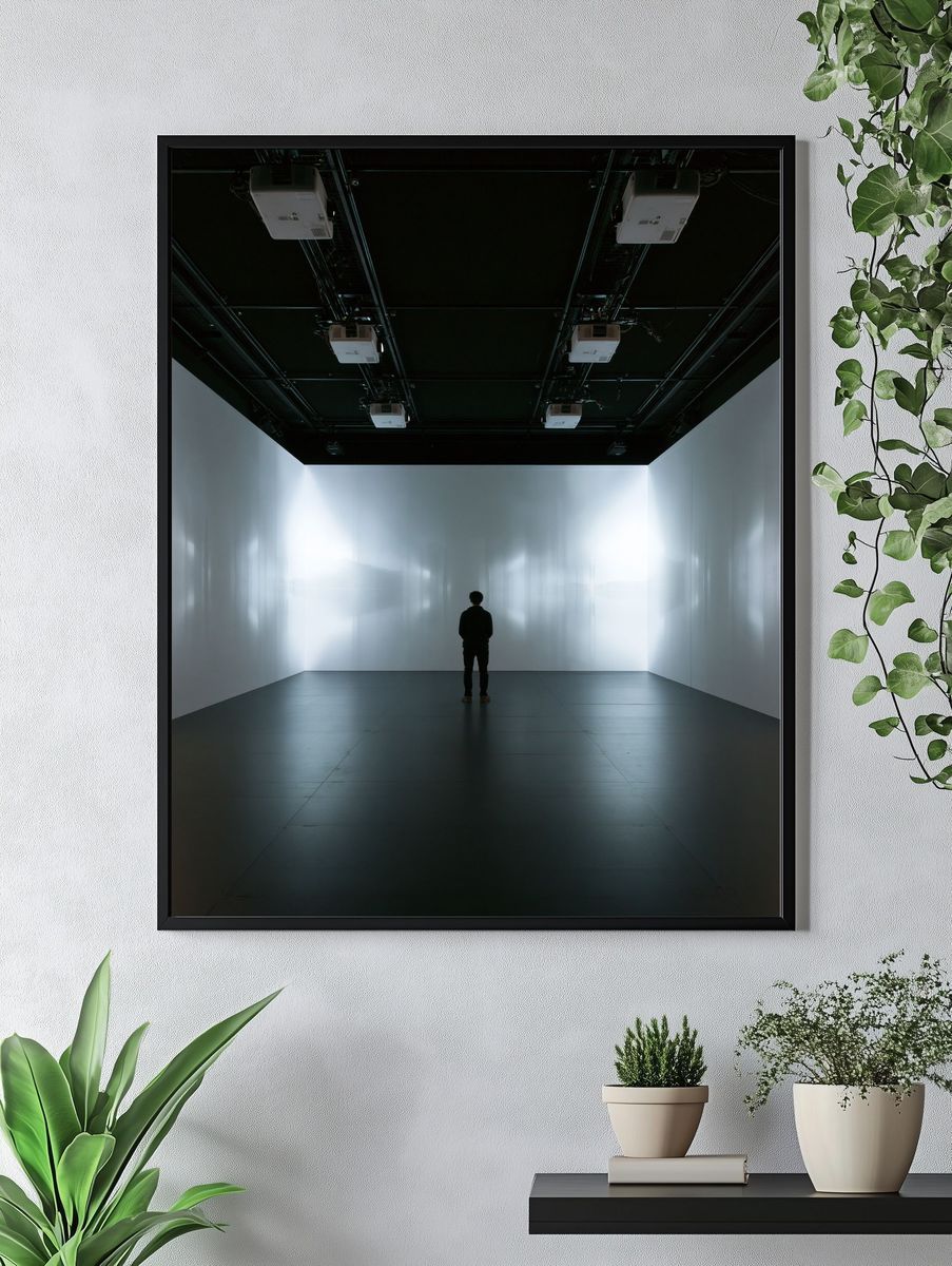 Minimalist Gallery Space Photography Poster. — room view 4