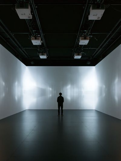 Minimalist Gallery Space Photography Poster.