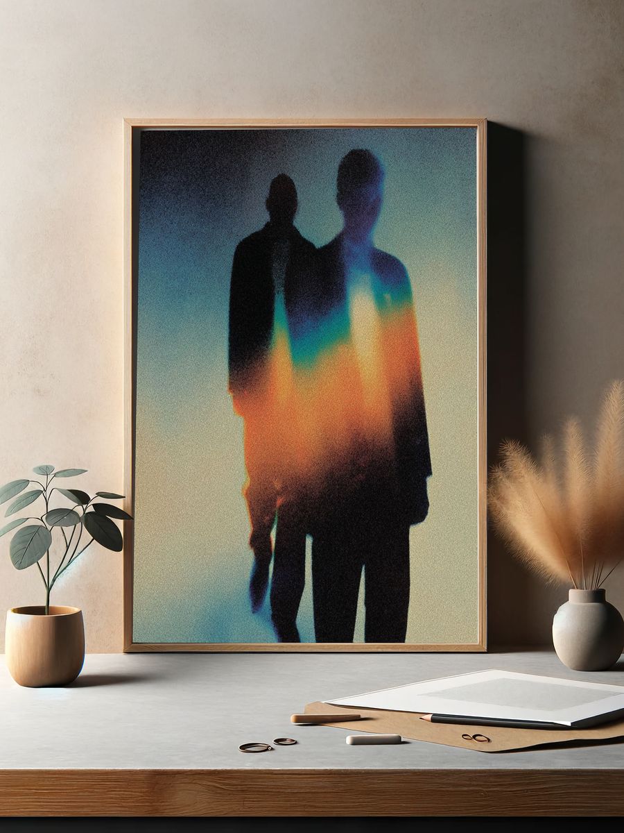 Prismatic Silhouettes Photography Poster. — room view 2