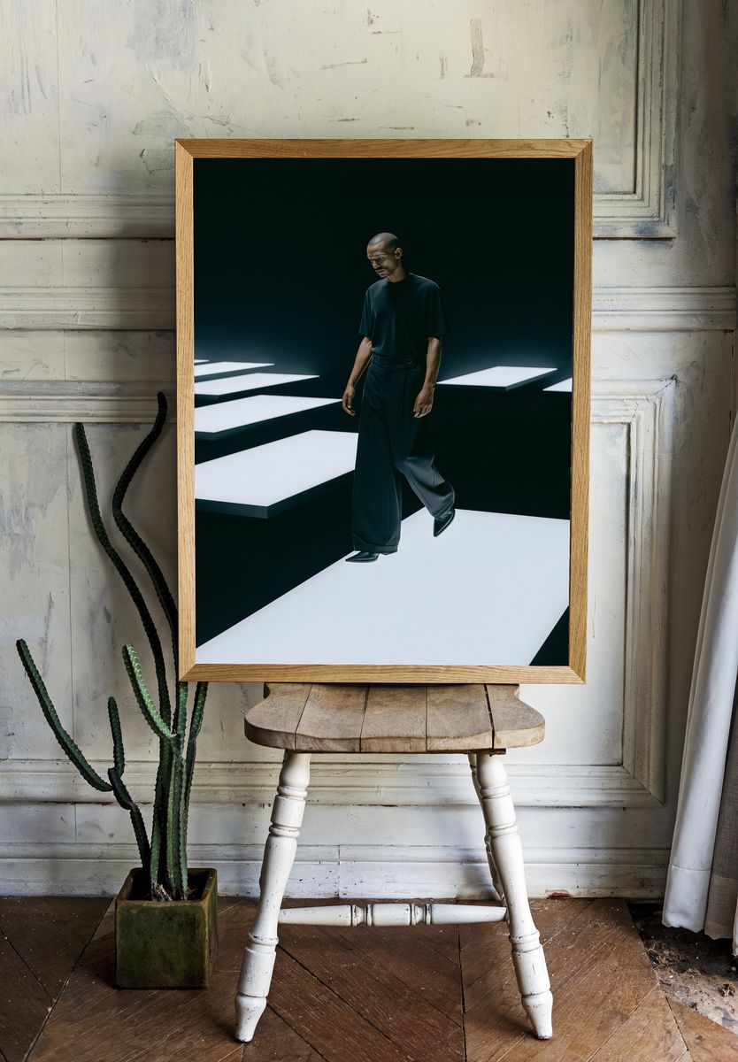Minimalist Fashion Figure Poster. — room view 1