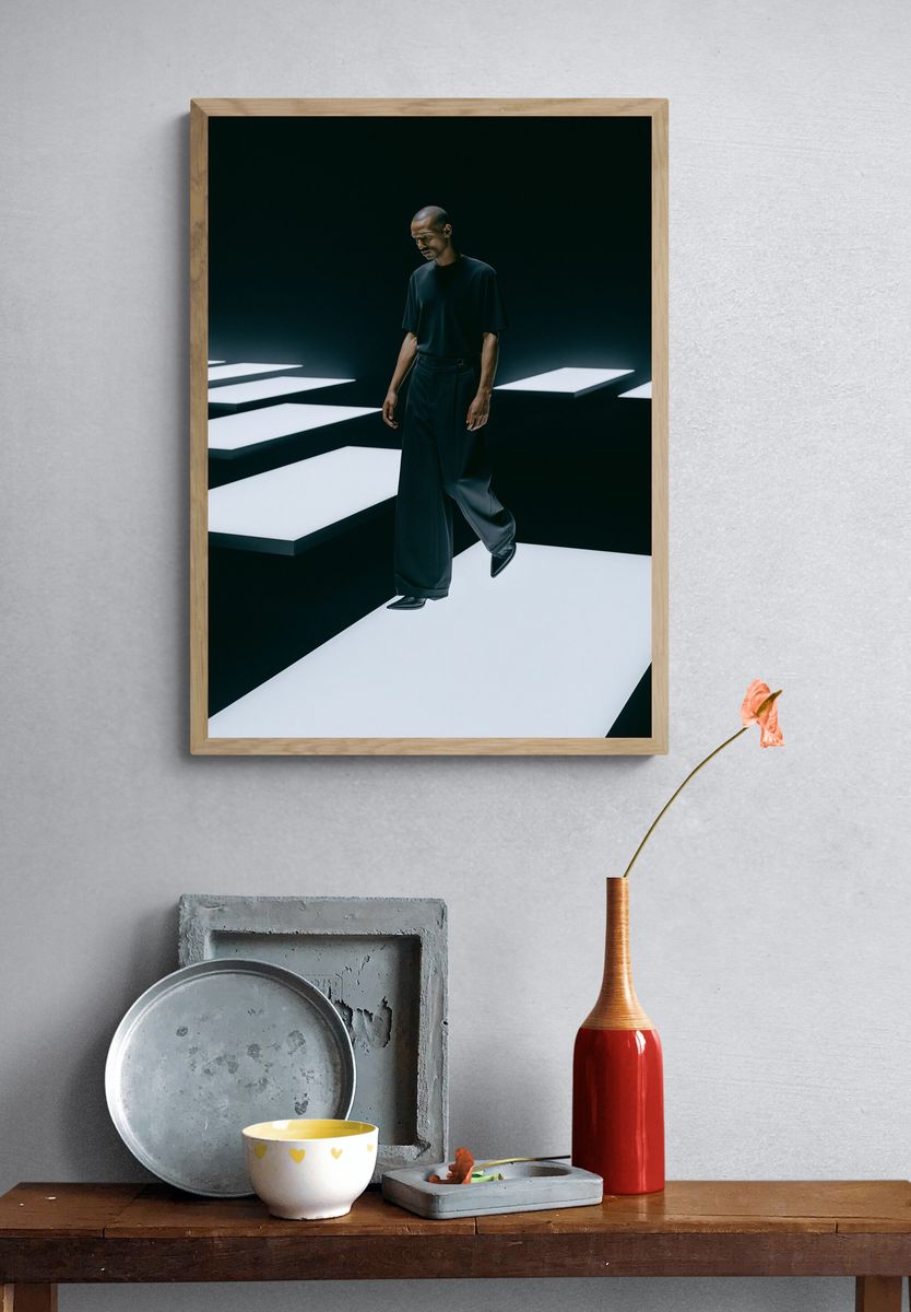 Minimalist Fashion Figure Poster. — room view 3