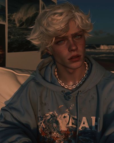 Moody Freckled Portrait Print.