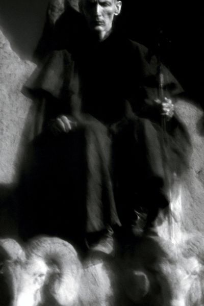 Ghostly Shepherd Portrait Print.