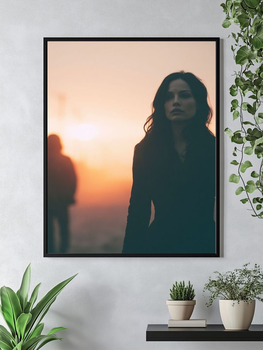 Moody Sunset Portrait Poster. — room view 4