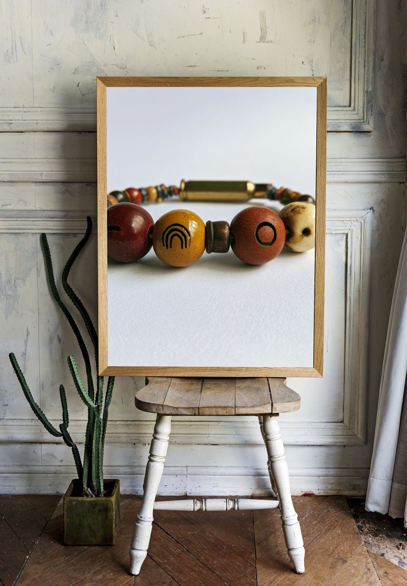 Boho Beaded Bracelet Photography Poster. room preview