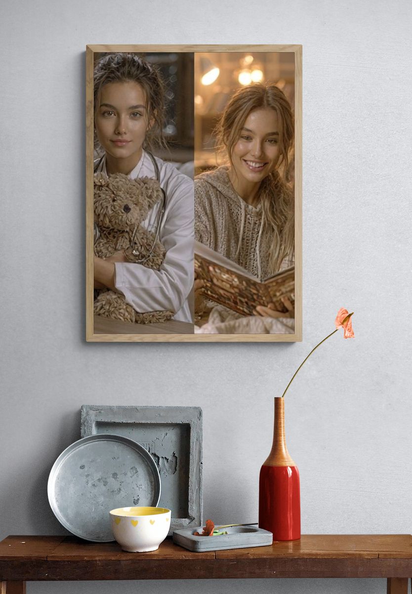 Cozy Family Portrait Photography Poster. — room view 3