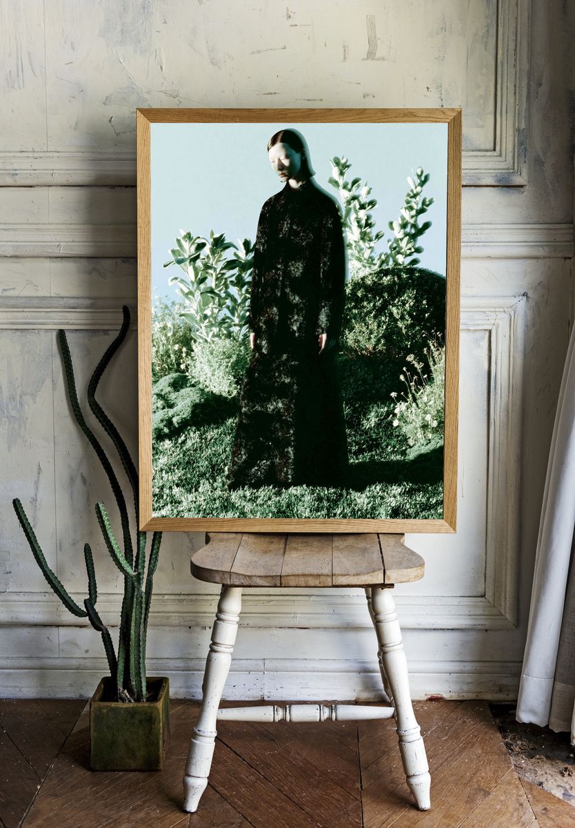 Surreal Garden Figure Photography Poster. — room view 1