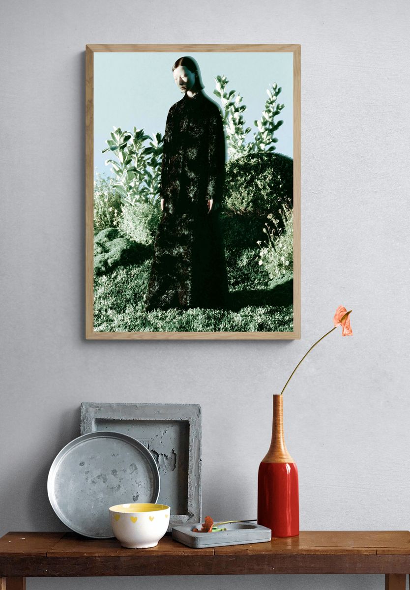Surreal Garden Figure Photography Poster. — room view 3