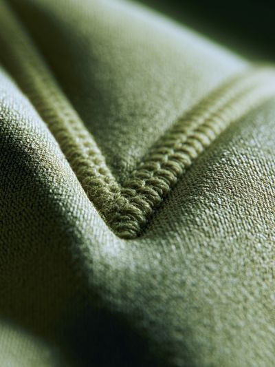 Olive Fabric Macro Photography Poster.
