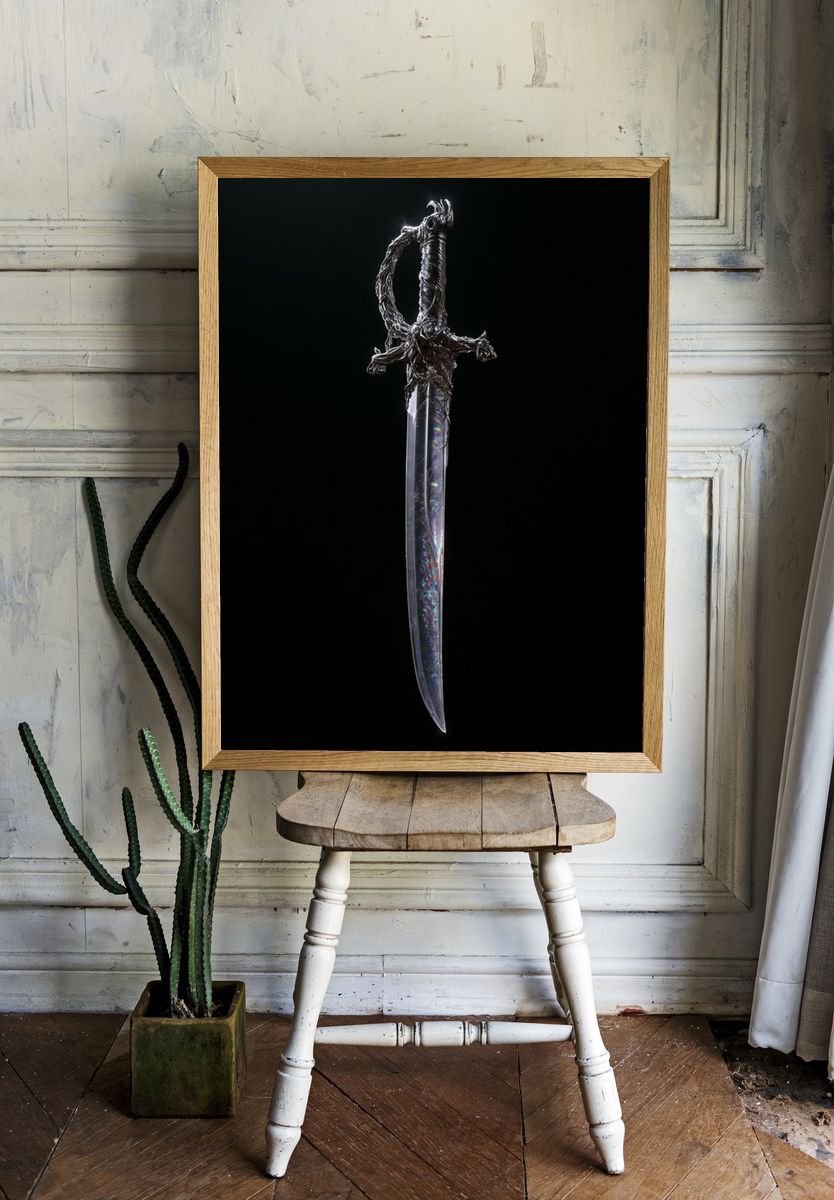 Crystal Dagger Photography Poster. — room view 1