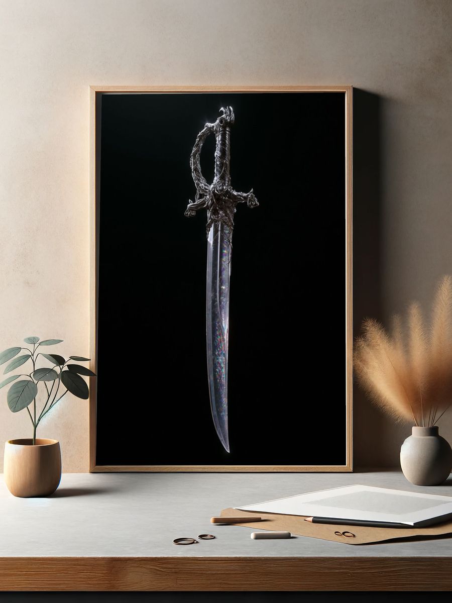 Crystal Dagger Photography Poster. — room view 2
