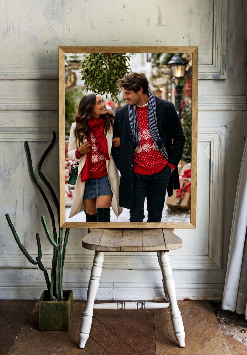 Holiday Couple Street Photography Poster. room preview