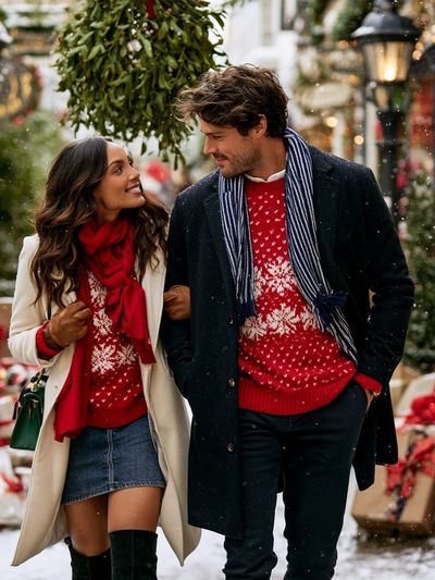 Holiday Couple Street Photography Poster. poster