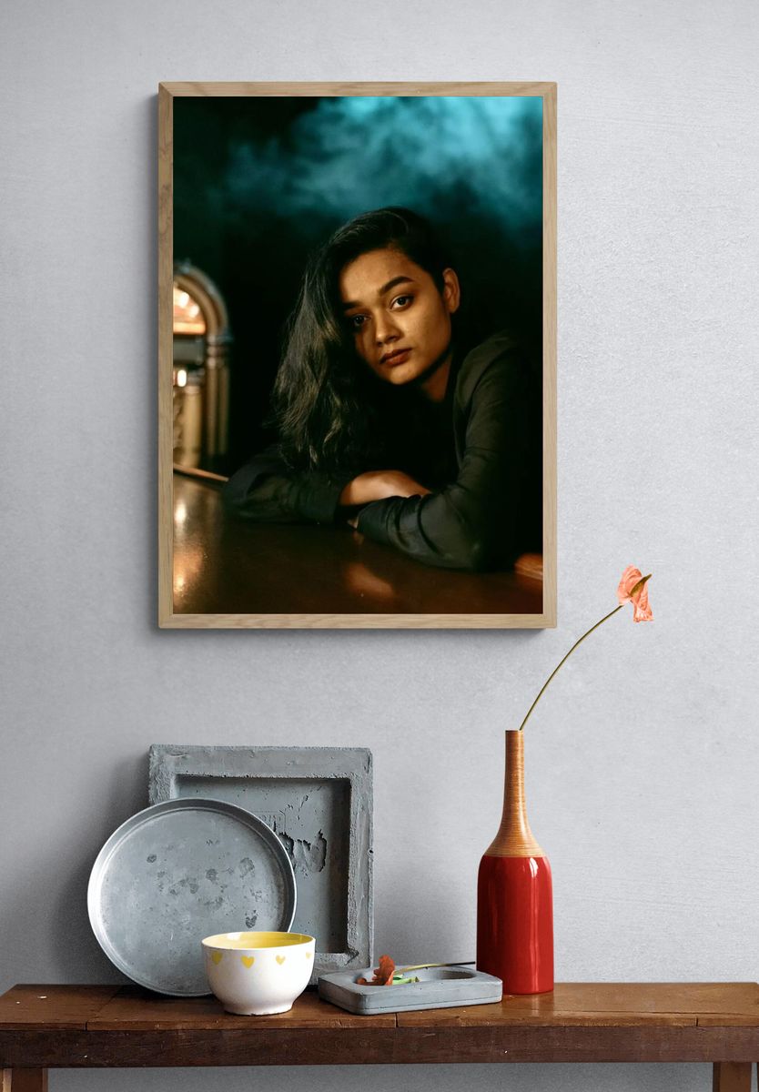 Moody Portrait Photography Poster. — room view 3