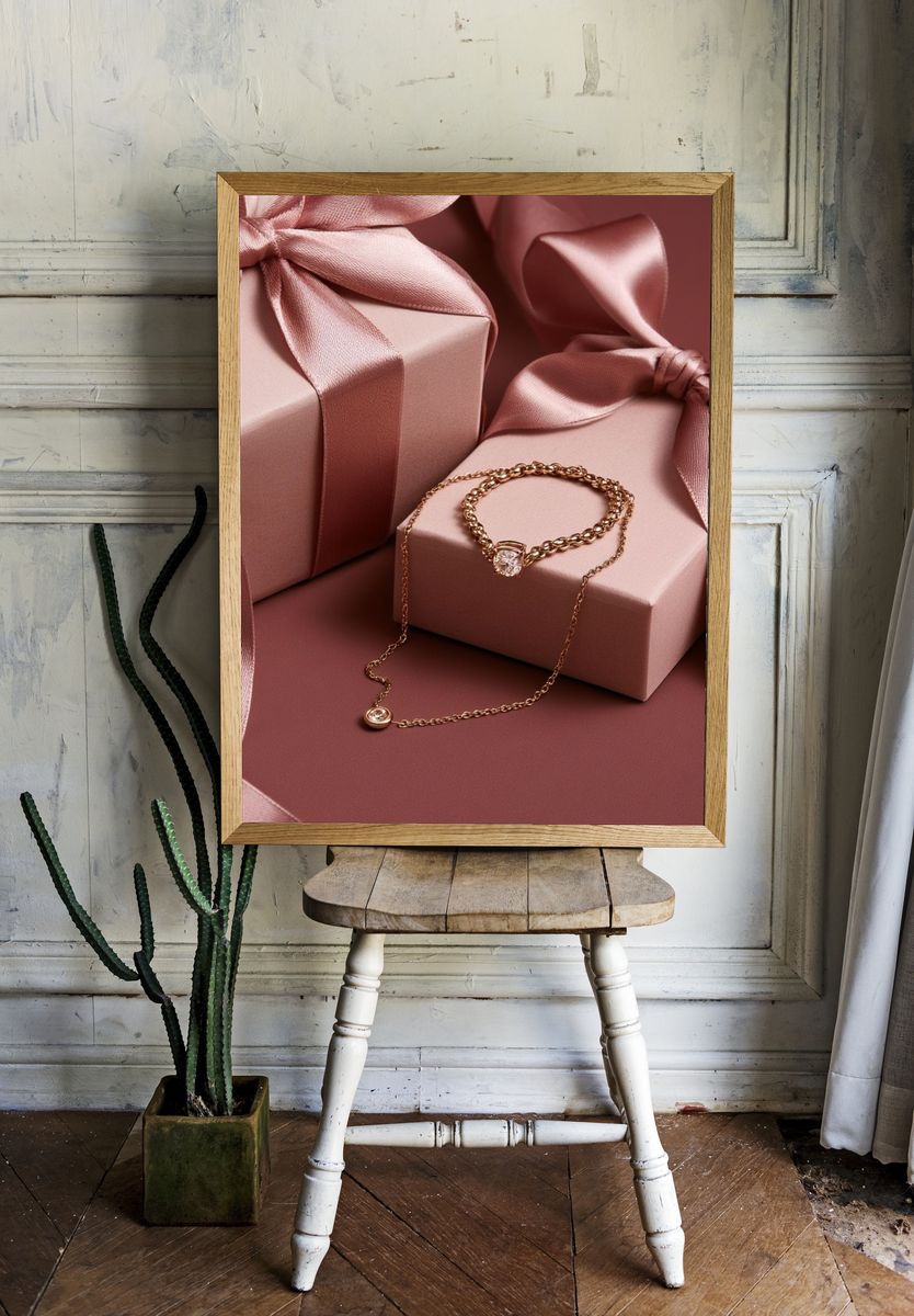 Luxury Gift Boxes Photography Poster. room preview