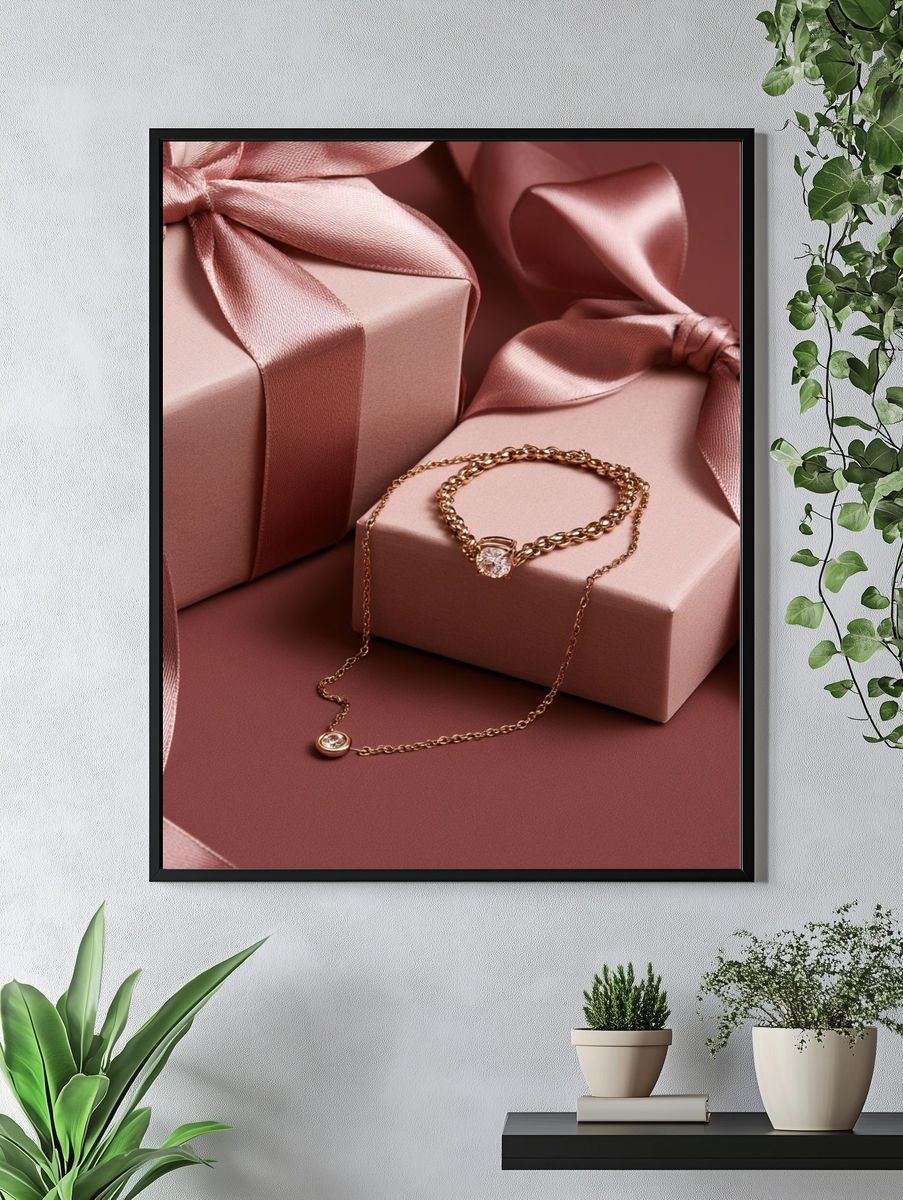 Luxury Gift Boxes Photography Poster. — room view 4