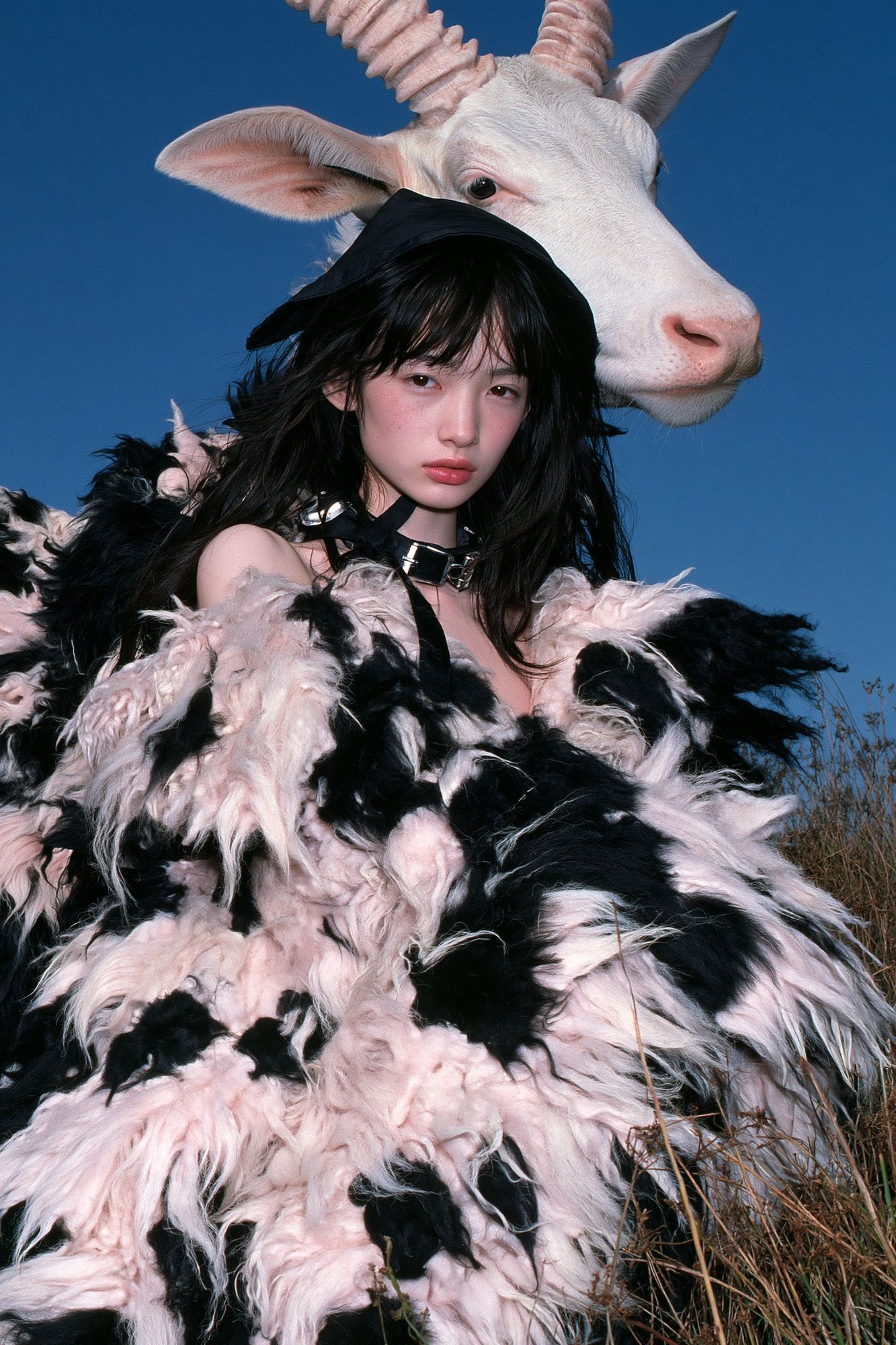 Surreal Goat Portrait Print. poster — photography art