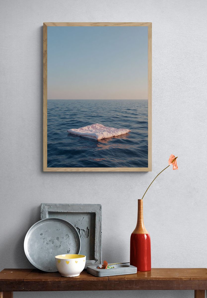 Floating Mattress Sea Print. — room view 3