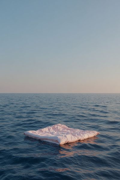 Floating Mattress Sea Print.