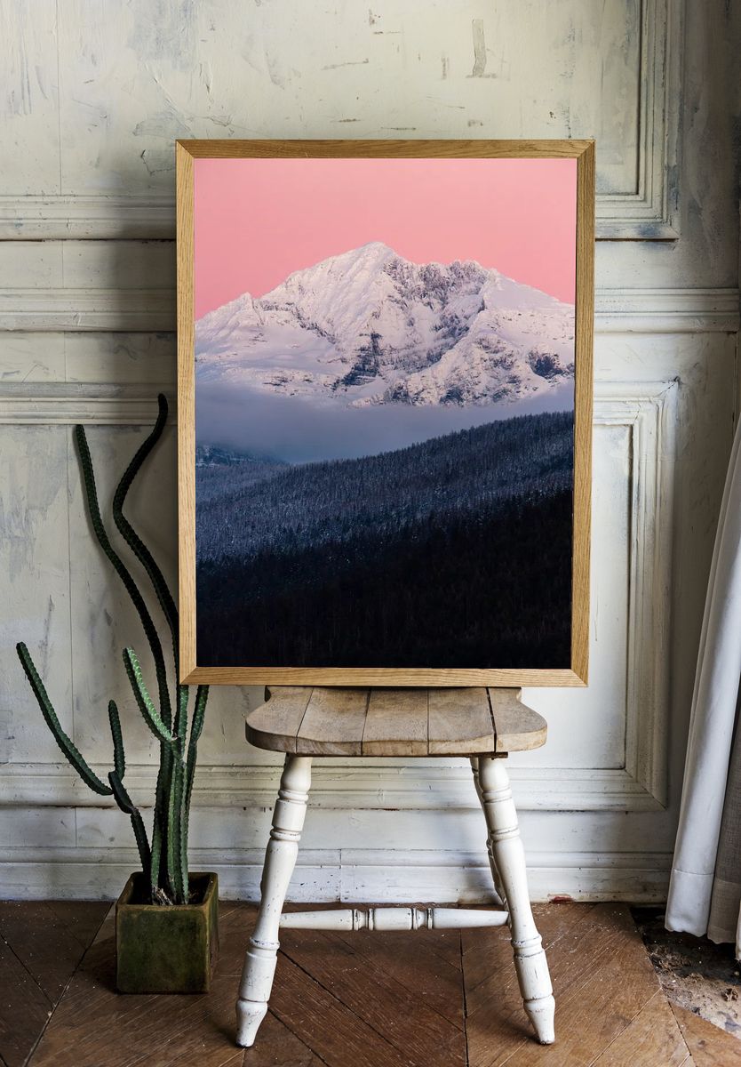 Gunsight Mountain Post Sunset. Original. room preview