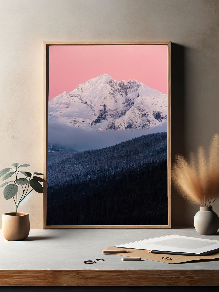 Gunsight Mountain Post Sunset. Original. — room view 2