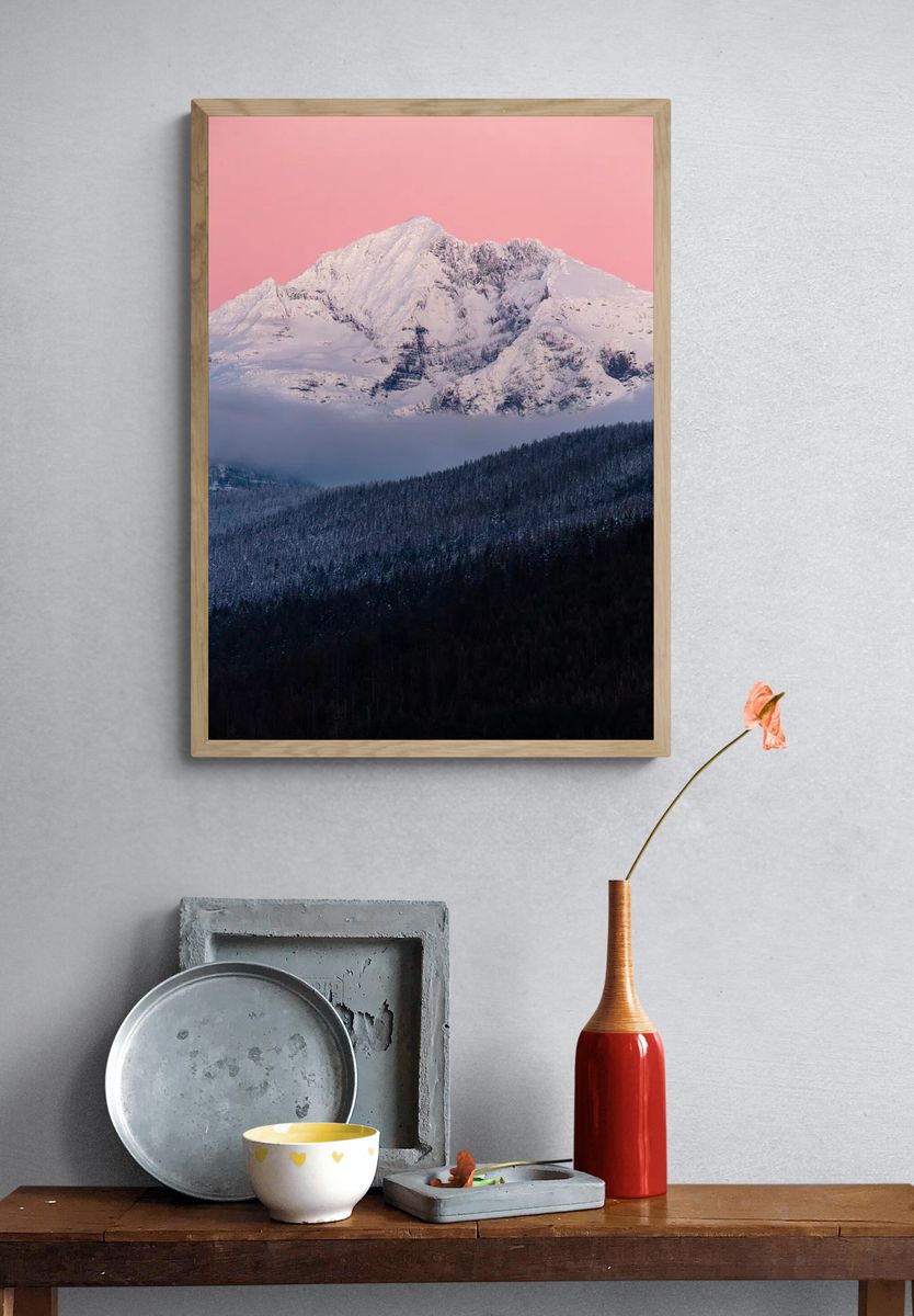 Gunsight Mountain Post Sunset. Original. — room view 3