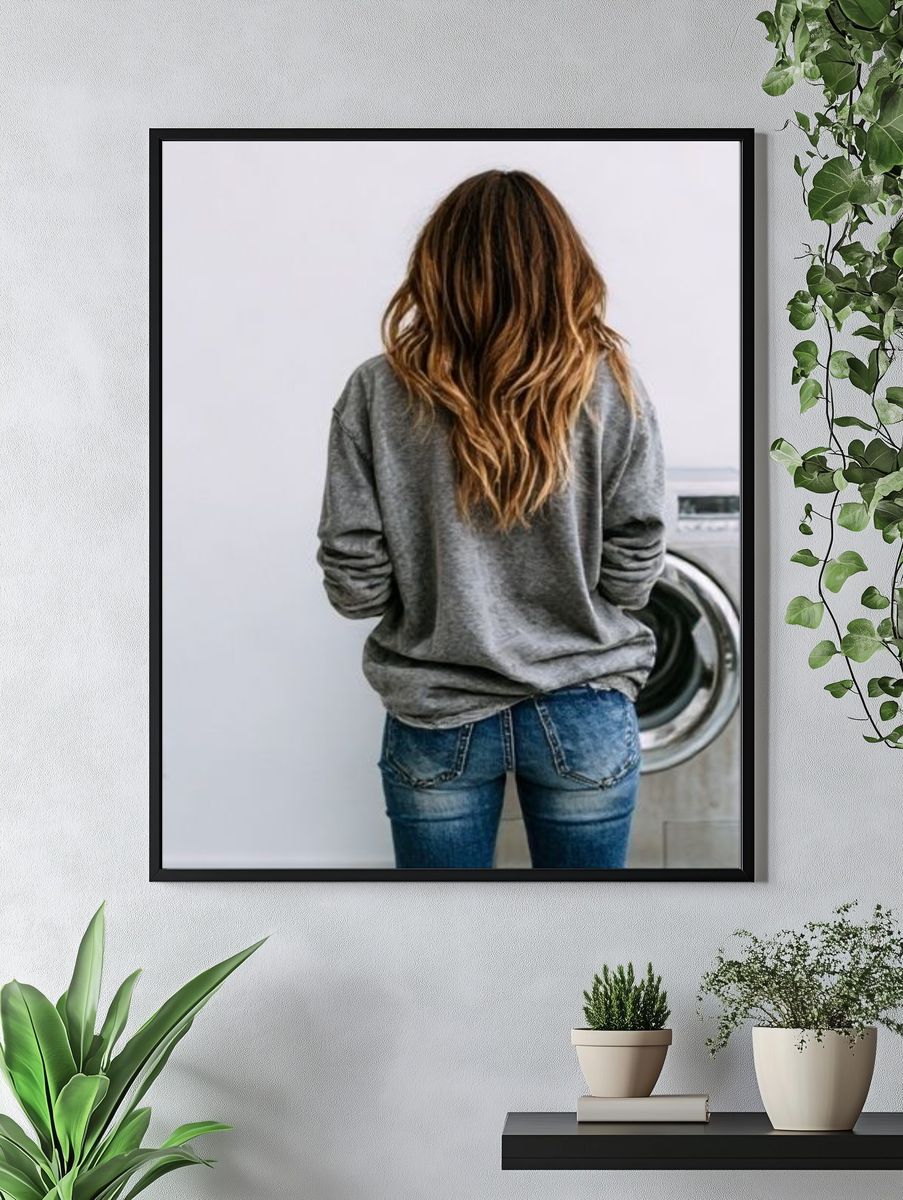 Laundry Room Portrait Photography Poster. — room view 4