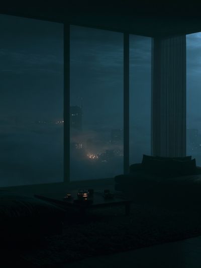 Moody City View Photography Poster.