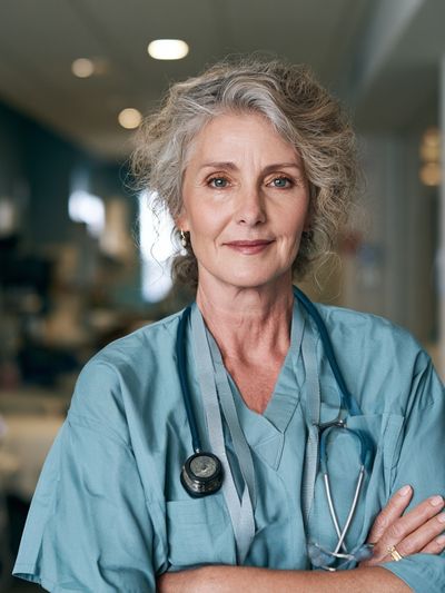 Confident Nurse Portrait Poster.
