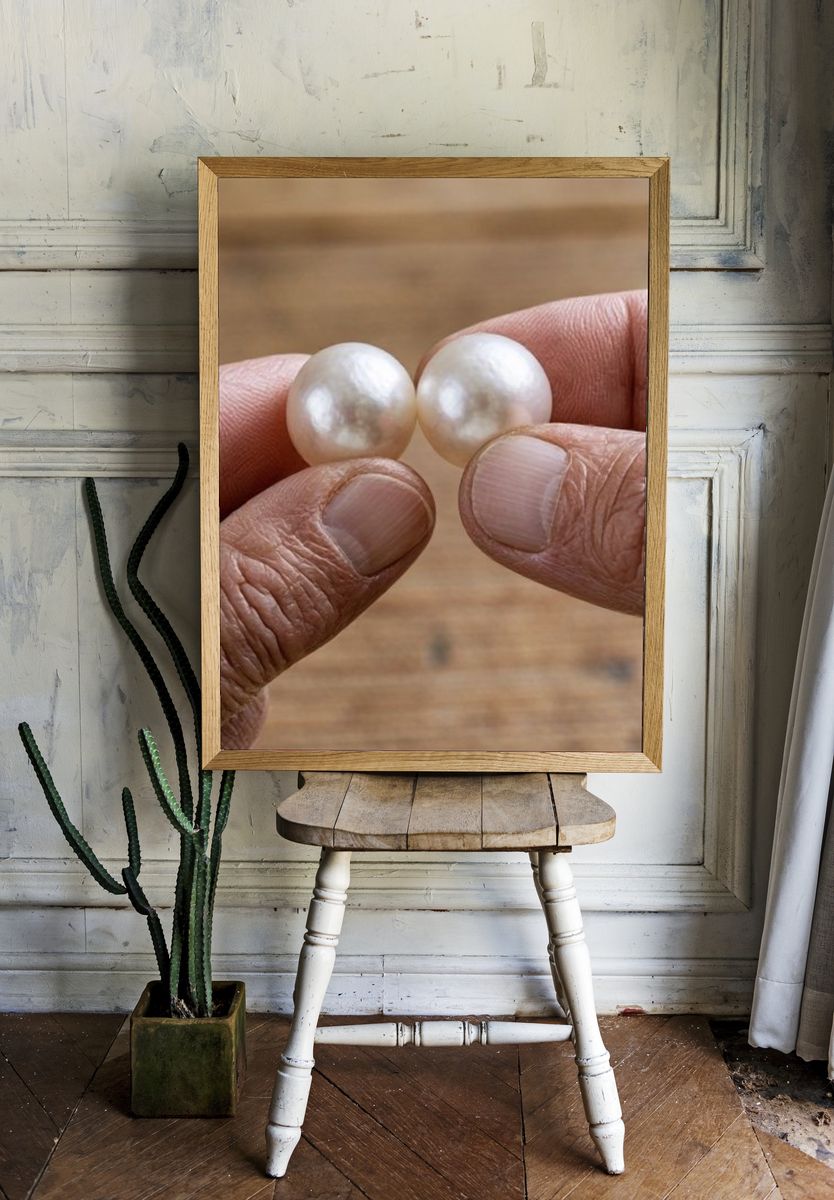 Pearl Hands Photography Print. room preview