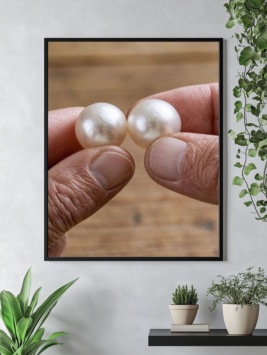Pearl Hands Photography Print. — room view 4