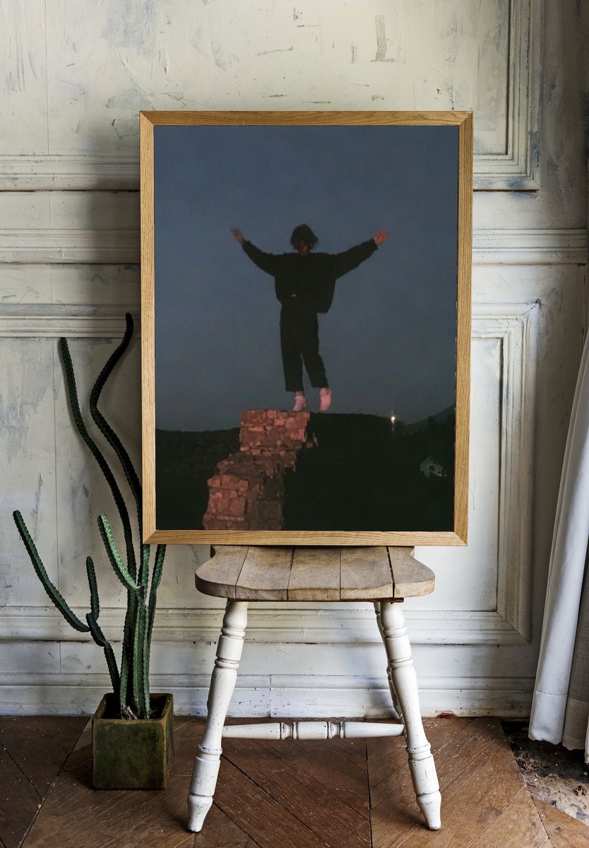 Silhouette on the Wall Poster. room preview