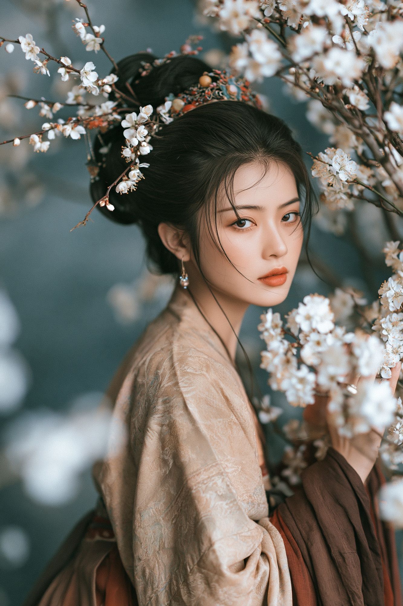 Cherry Blossom Portrait Photography Poster. poster — photography art