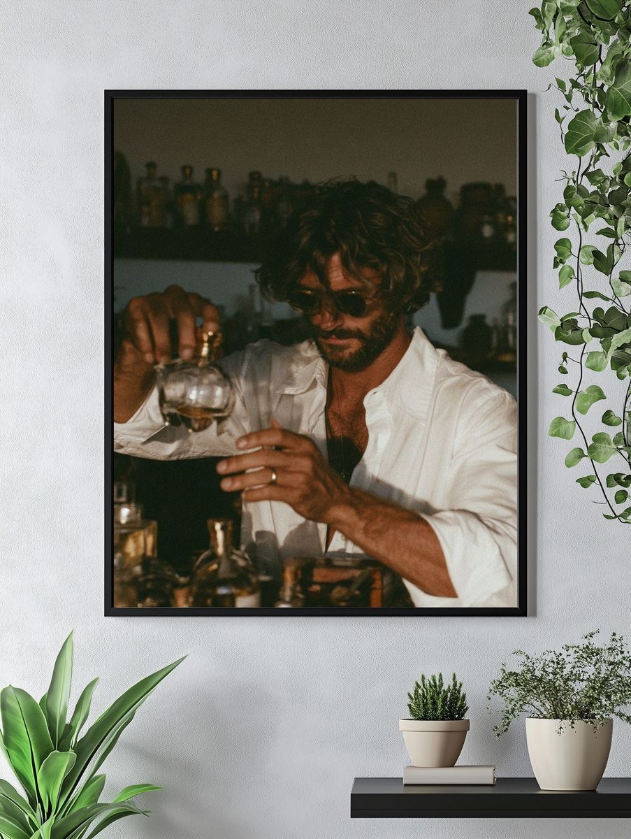 Cocktail Bartender Photography Poster. — room view 4
