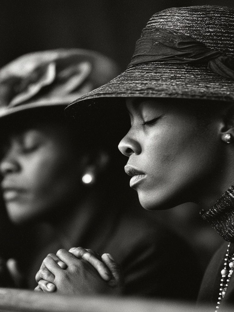 Contemplative Women Portrait Photography Poster. poster detail